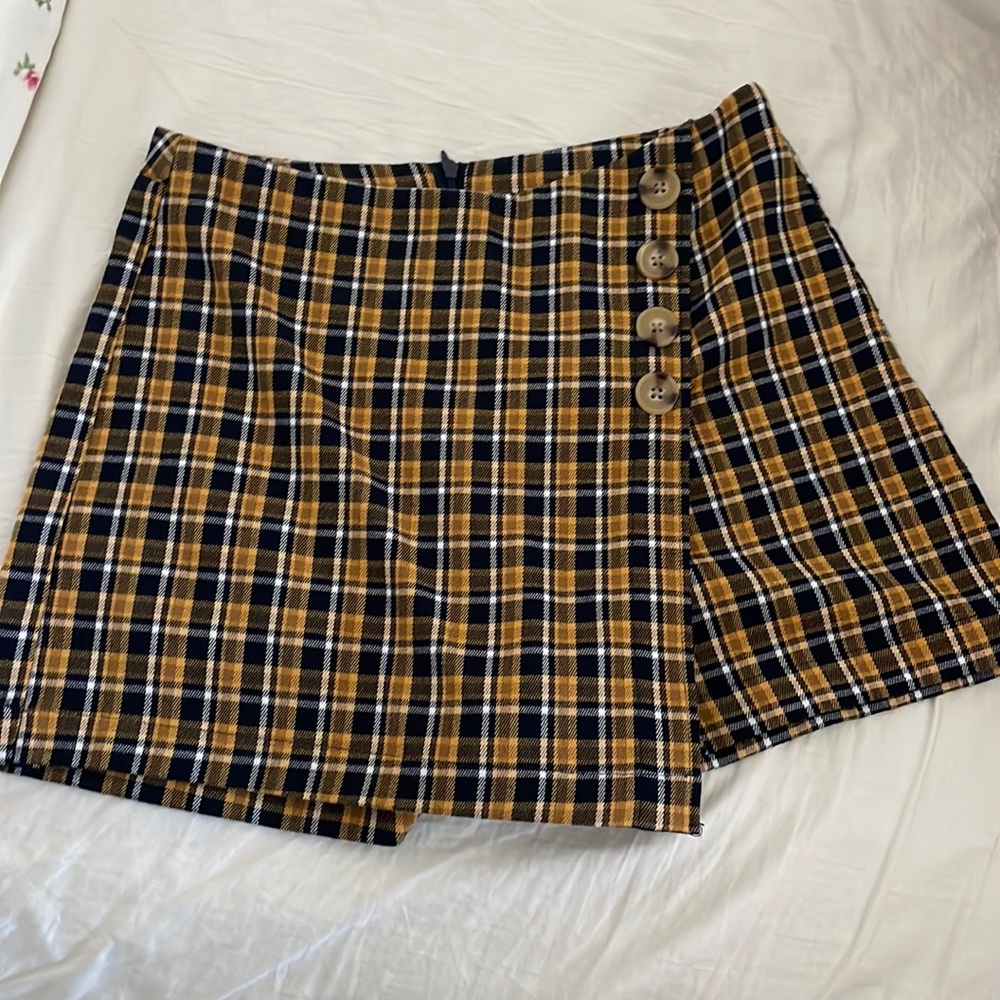 aeropostale plaid miniskort
